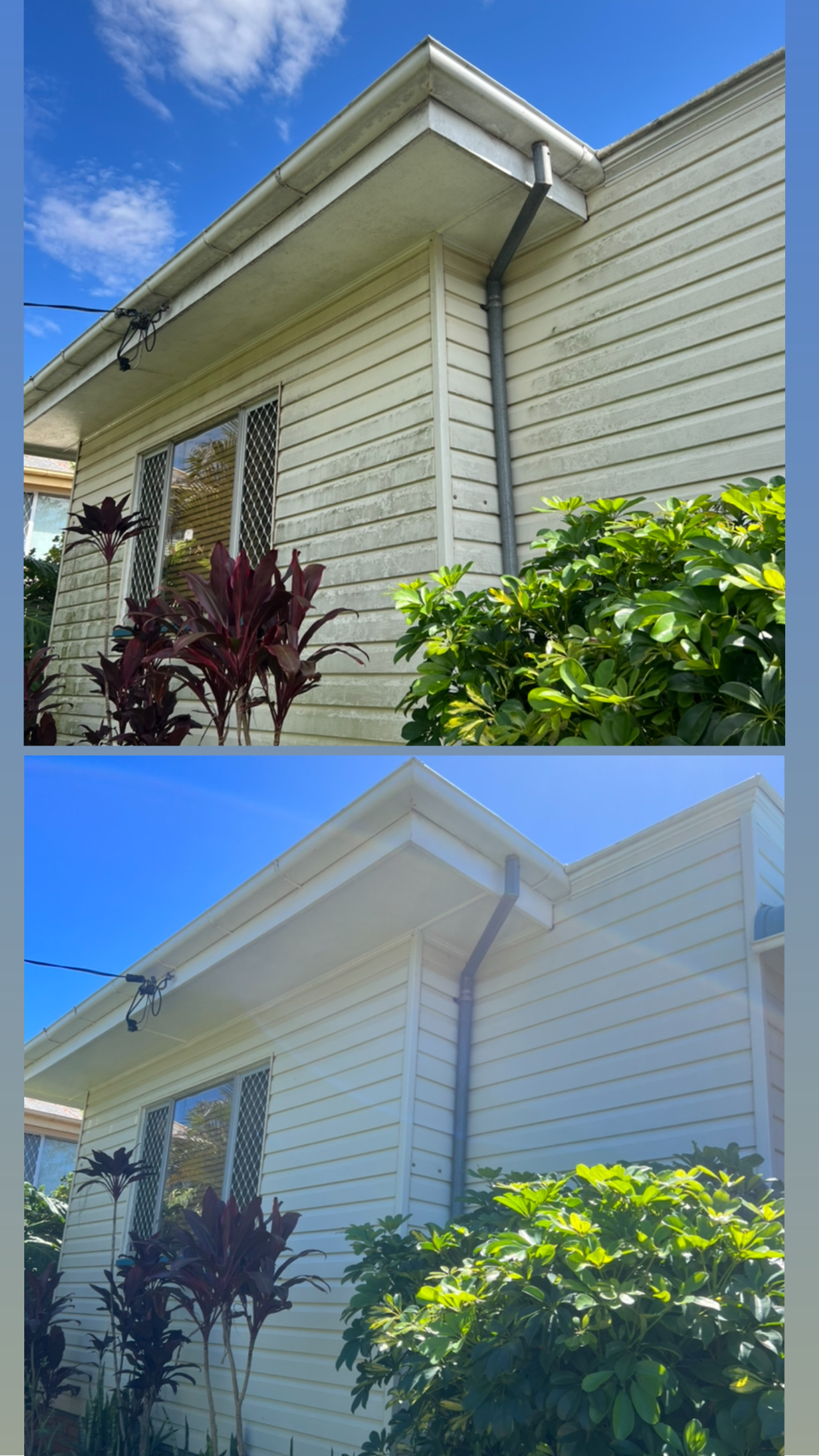 House Wash and Gutter Clean at Harristown Toowoomba